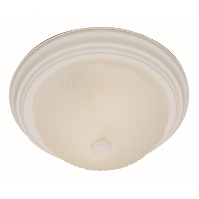 Trans Globe Lighting 58801 AW 2 Light Flush-mount in Antique White